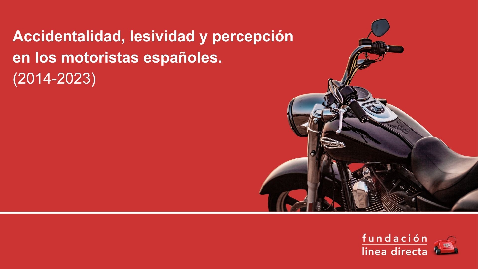 Motocicleta que sirve para ilustrar la nota de prensa de la Fundación Línea Directa